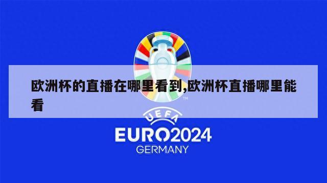 欧洲杯的直播在哪里看到,欧洲杯直播哪里能看