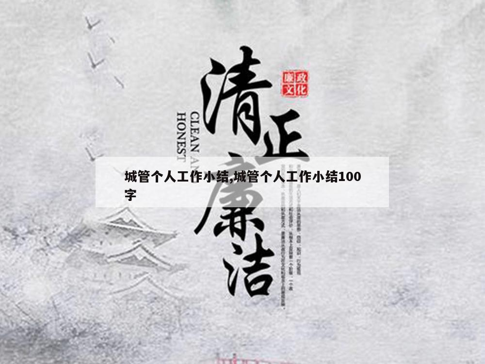 城管个人工作小结,城管个人工作小结100字